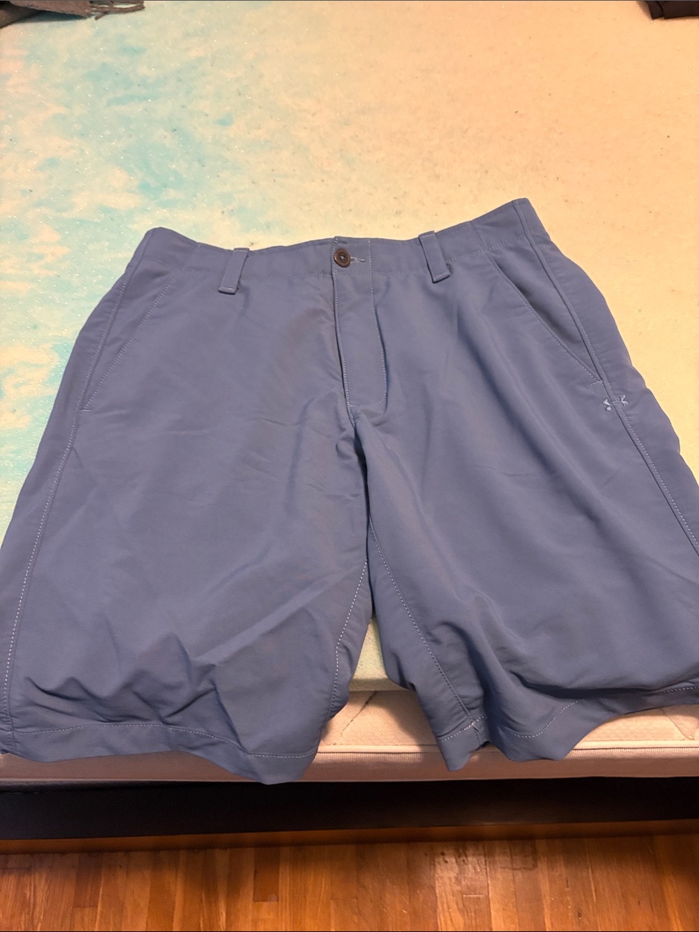 Under Armour Light Blue Hybrid Performance Shorts